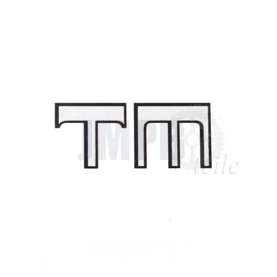 Rahmenaufkleber Kreidler TM Schwarz/Weiß