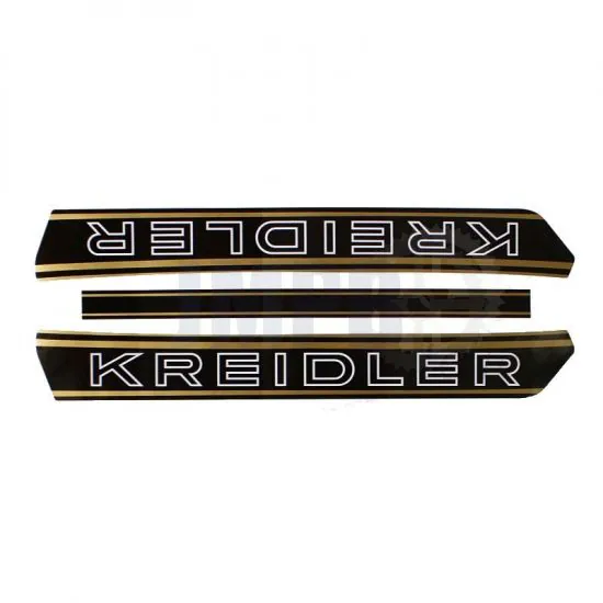 Tankaufkleber Kreidler Schwarz / Gold
