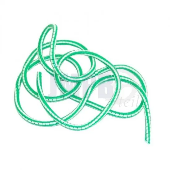 Deckung Außenkabel Weiß/Grün 2 Mtr