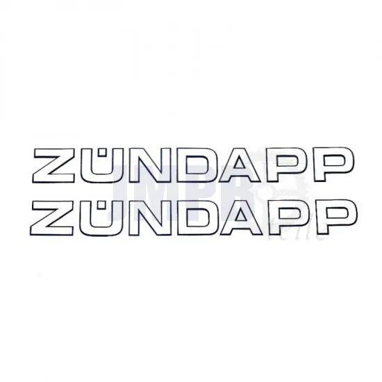 Aufklebersatz Zundapp 2 stück 270MM