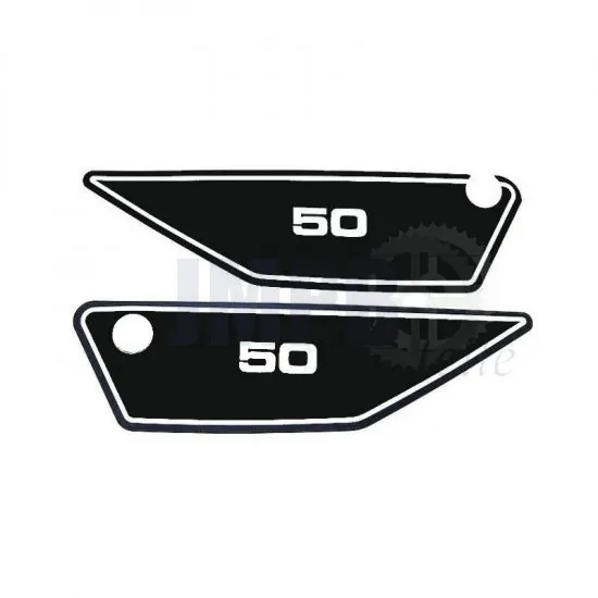 Seitenteilaufkleber Yamaha FS1 1J5 Schwarz/Weiß