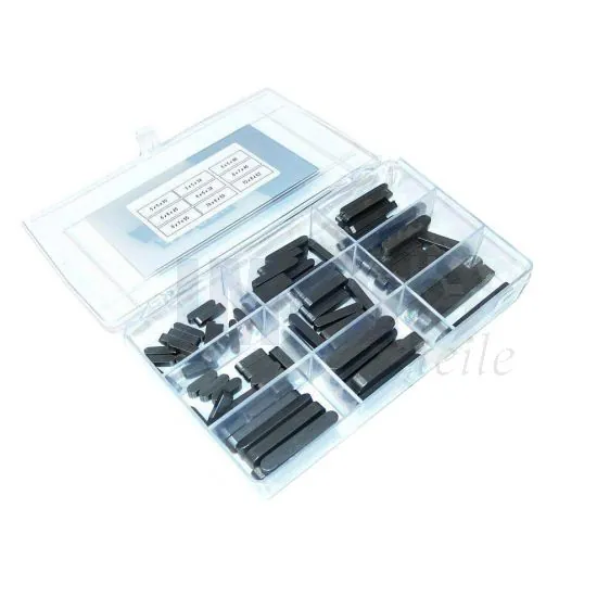 Sortiment Satz Flachen Einlage Keile Din 6885A - 90 Teilig 