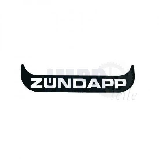 Aufkleber Kennzeichenhalter Schmal Zundapp