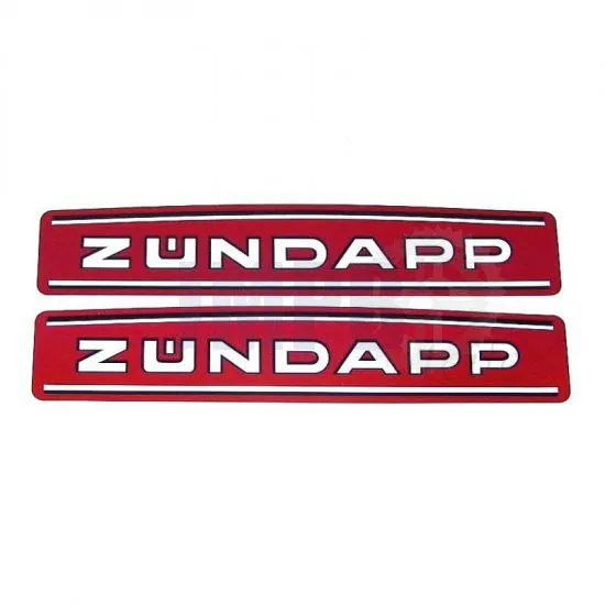 Tankaufkleber Zundapp 529 Kurzbahn Rot