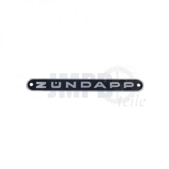 Emblem Zundapp Aluminium Schwarz