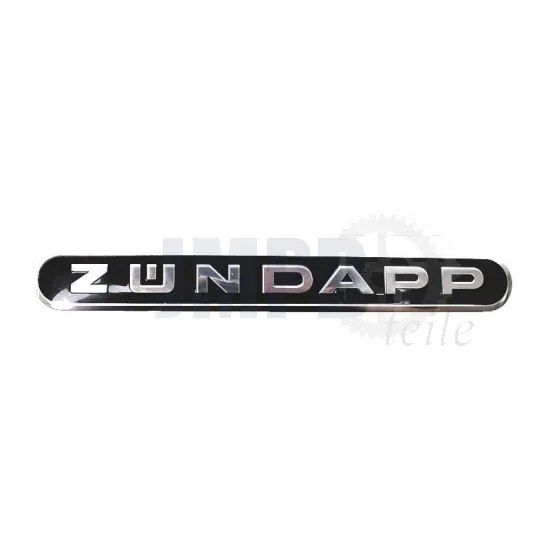 Tankemblem Zundapp Schwarz/Silber