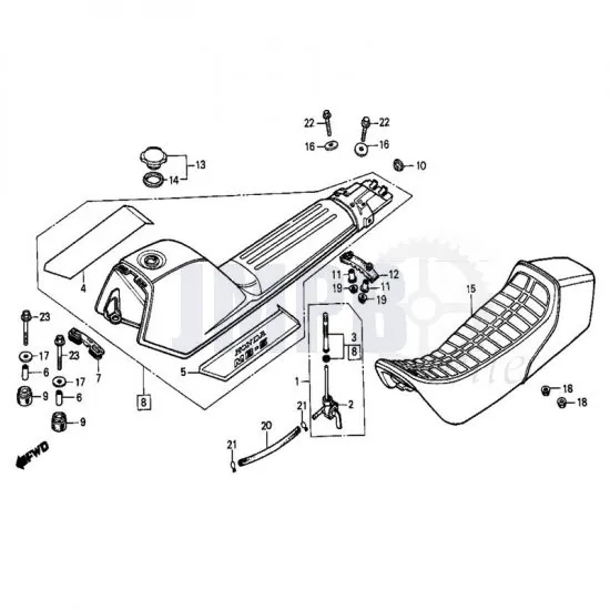 Tank / Sitzbank Honda MB50