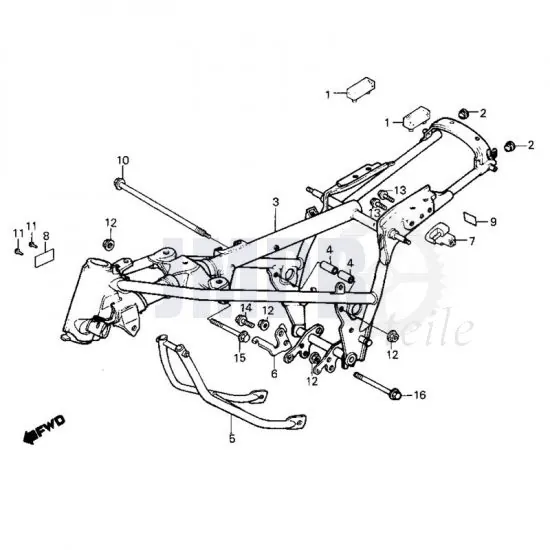 Rahmen Honda MB50