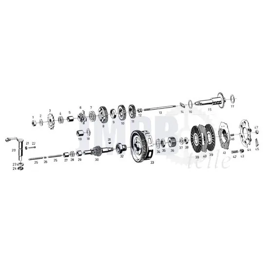 Hauptwelle / Kupplung Sachs 50/3