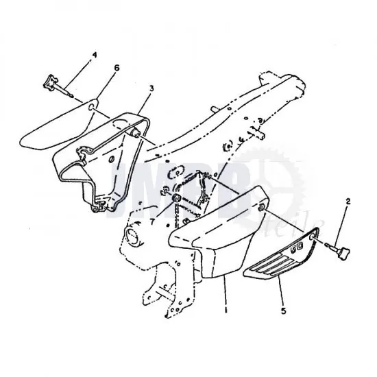 Seitendeckel Yamaha FS1 2RU