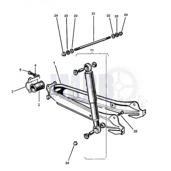 Schwinge Puch Maxi